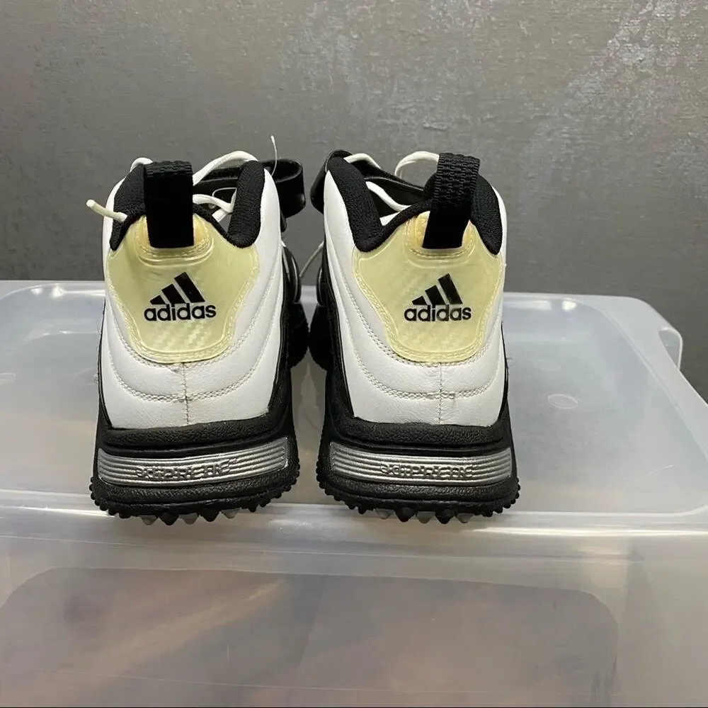 Adidas Intimidate Mid Football Cleats White/Black/Gold Men’s US 15